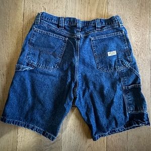 Wrangler Carpenter Dark Wash Denim/Jean Long Shorts. Men’s Size 34.